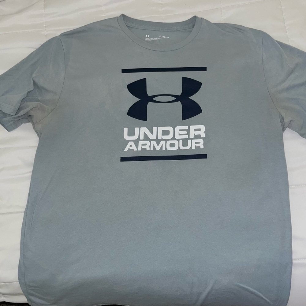 Under Armour Men's Gray Logo Tee | XL